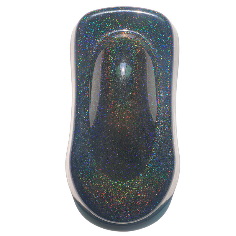 七彩镭射汽车珍珠变色龙彩虹特效颗粒金葱漆改色金属漆