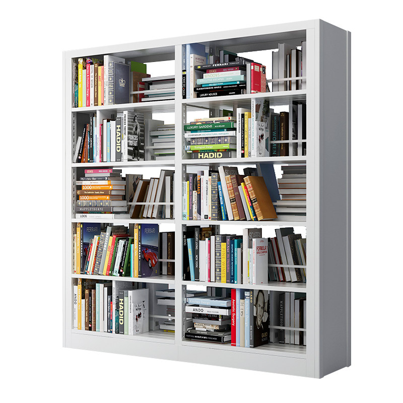 图书馆书架钢制书店学校双面资料料架阅览室档案书架