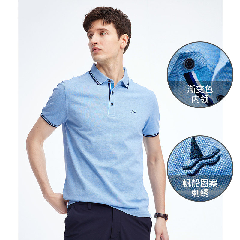 navigare意大利小帆船男士polo短袖2021夏季新款纯棉polo衫