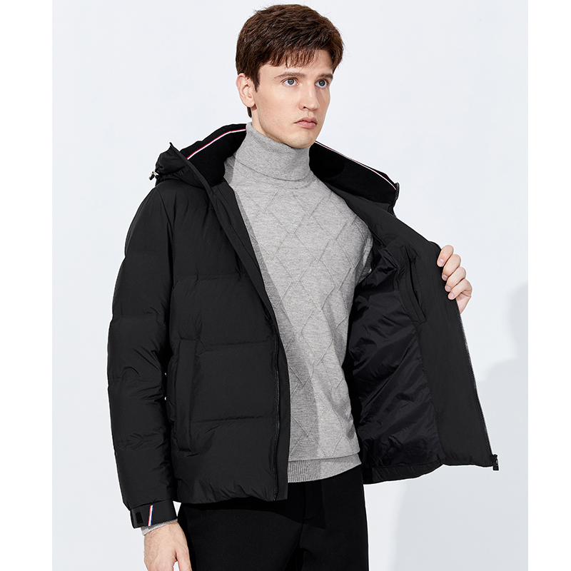 刘畅同navigare意大利小帆船短款鹅绒羽绒服冬季休闲外套羽绒服