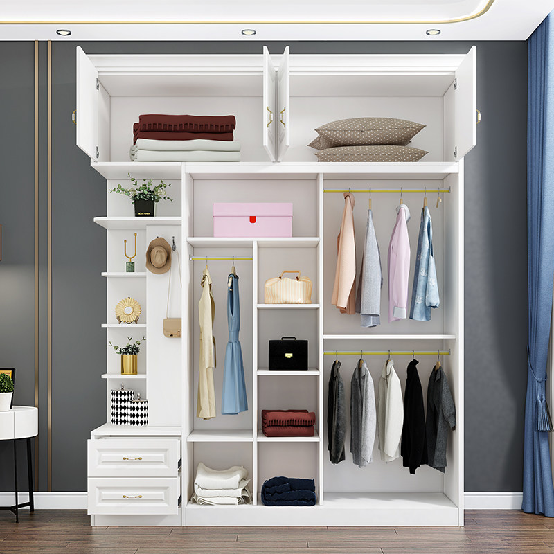 定制卧室整体体大衣柜推拉门现代简约滑动家用大容衣柜
