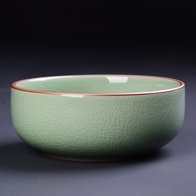 花盆汝窑开片水仙水仙花陶瓷大号古典无孔创意花盆