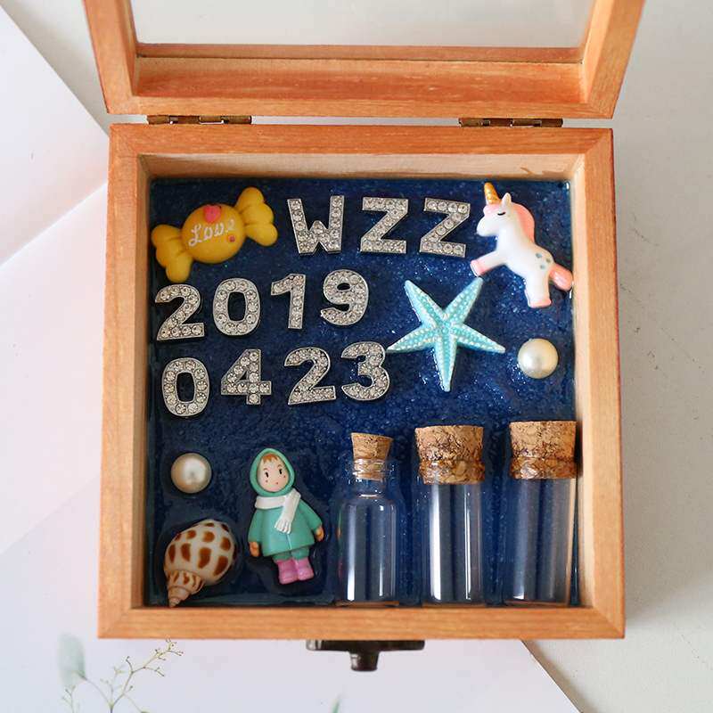 胎发纪念品制作收藏新生儿头发手工生肖用品保存胎毛挂坠