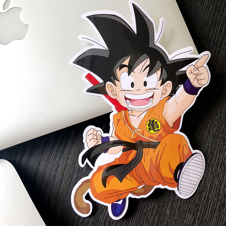 七龙珠悟空贴纸动漫周边行李箱大张笔记本滑板冰箱电脑笔记本个性小
