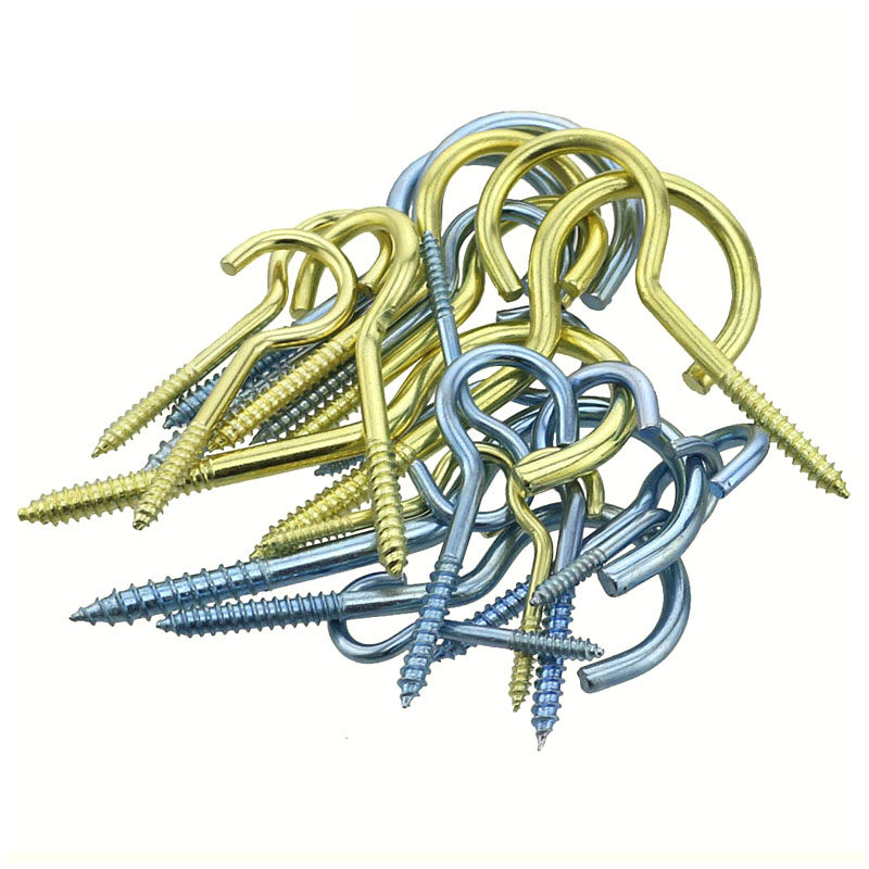 舞台灯挂钩螺丝羊眼半圆形问号自攻螺丝钉6号8101214螺钉