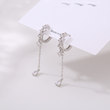 S925 sterling silver flash diamond water drop ear buckle female 2022 new tide personality design feel ins -indifferent flow soverell earrings S925 sterling silver flash diamond water drop ear buckle female 2022 new tide personality design feel ins -indifferent flow soverell earrings