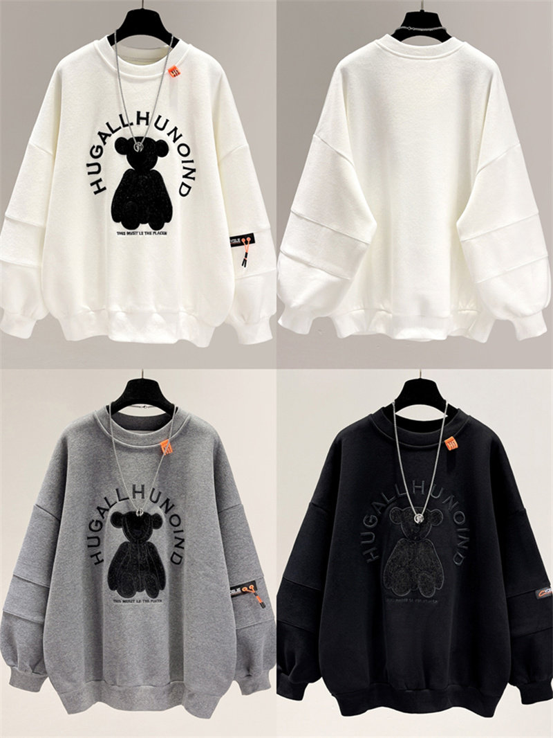 卫衣ins女装上衣厚外套加厚秋冬宽松加绒布宽松卫衣