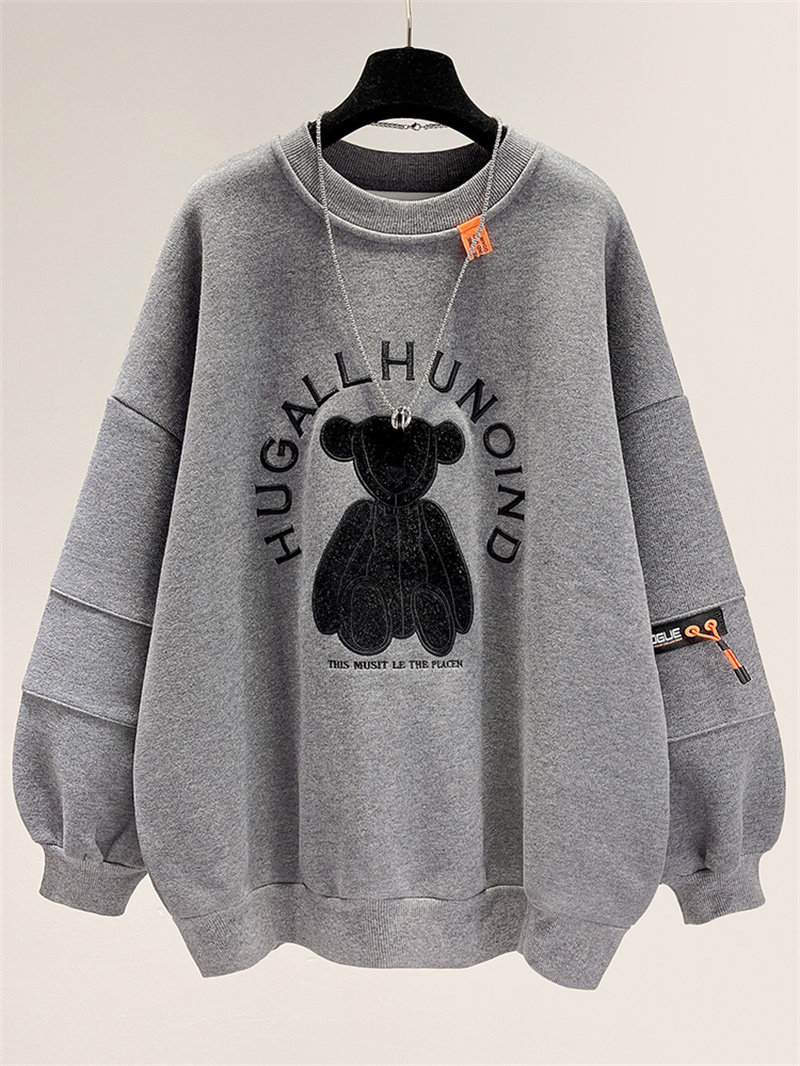 卫衣ins女装上衣厚外套加厚秋冬宽松加绒布宽松卫衣