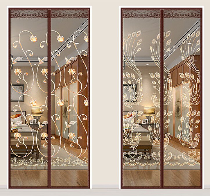 定做透气沙门磁铁铁门帘子软纱门纱网夏季防蚊门帘