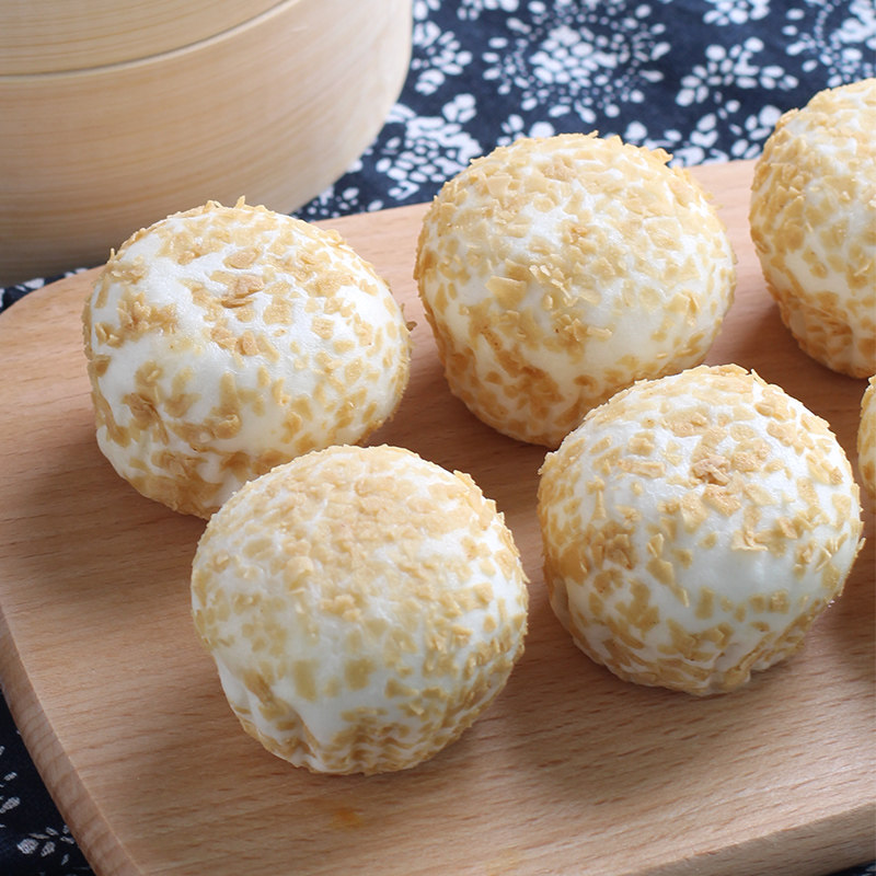 北记流沙馅广燕麦早餐营养速冻包子芝麻溢汁包点