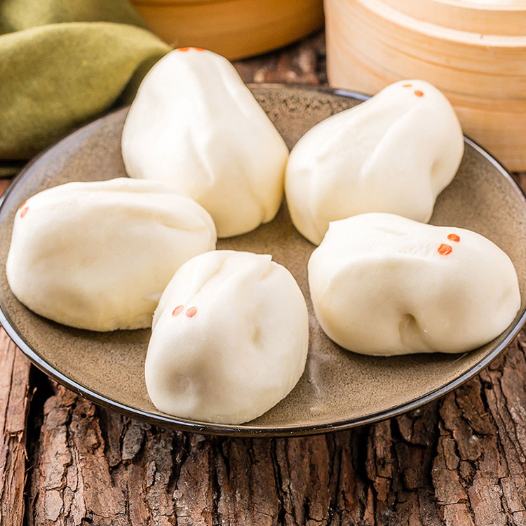 安井玉兔12个奶黄卡通动物儿童早餐食品速冻包点