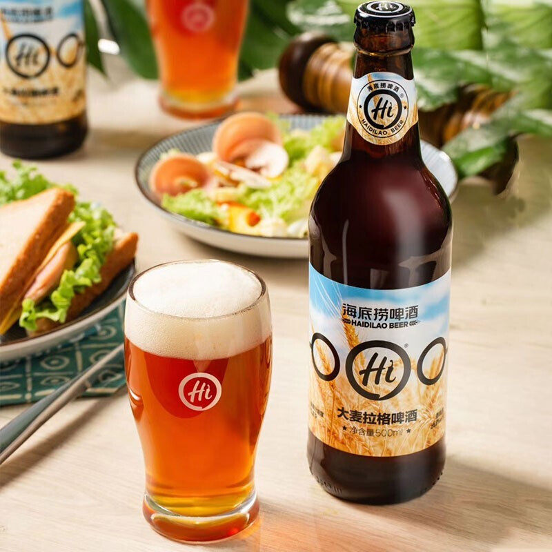 海底500ml高端精酿整箱瓶装啤酒大白拉格小麦啤酒