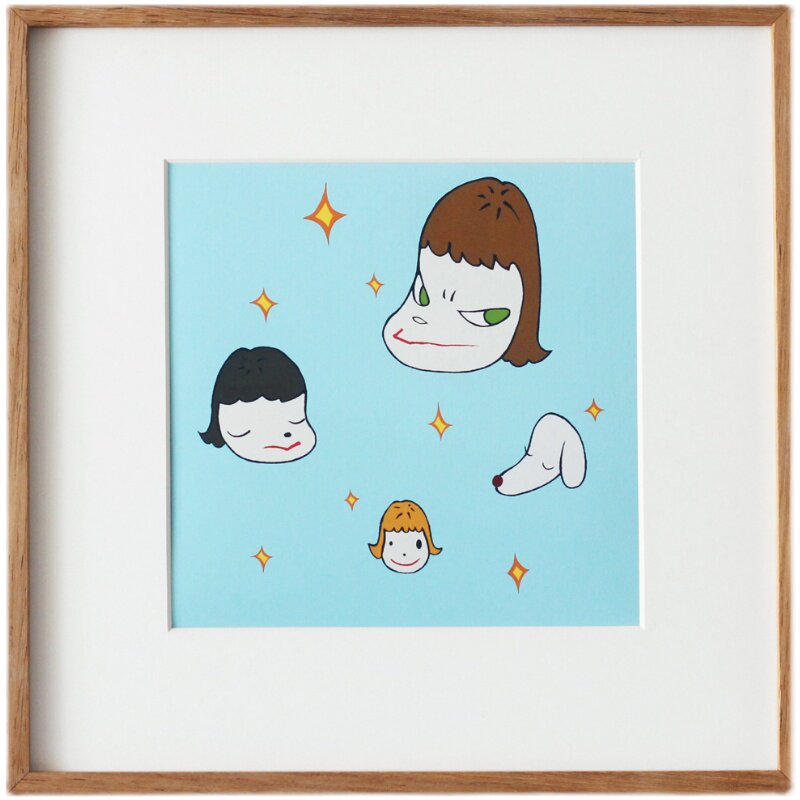 奈良美智梦游娃娃儿童日式日系装饰画挂画客厅现代装饰画