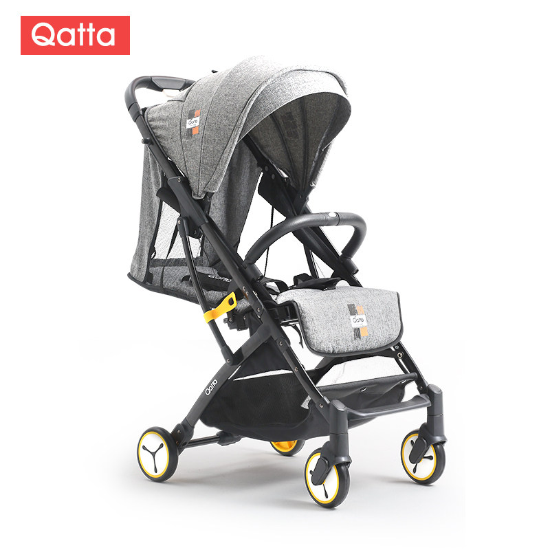 qatta卡塔婴儿推车超轻便携折叠高景观宝宝可坐四轮推车