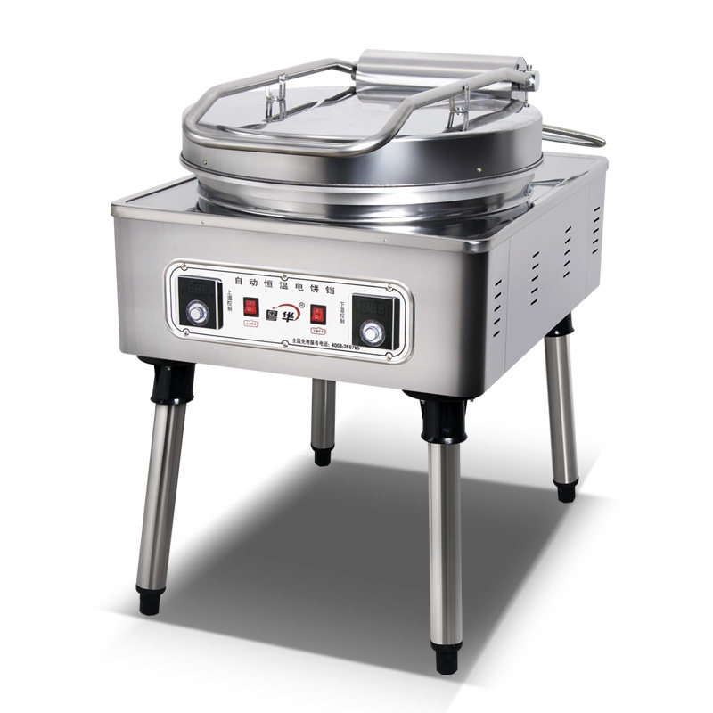 粤华1580电饼商用大型新款煎饼机双面加热烙饼机商用烤饼机
