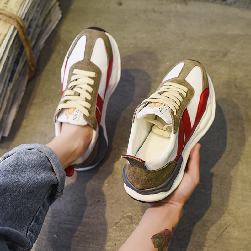 男鞋子夏季透气2022新款帆布休闲跑步阿甘潮鞋百搭防滑运动鞋秋季