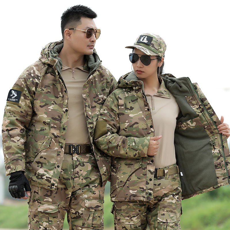 迷彩服套装男冬季加厚加绒新式户外军迷战术训练2022新款正版冬装