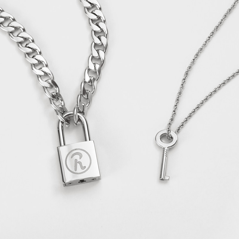 官方正品sid南京锁项链朋克r锁nanapunk莲毛衣链男小众设计感