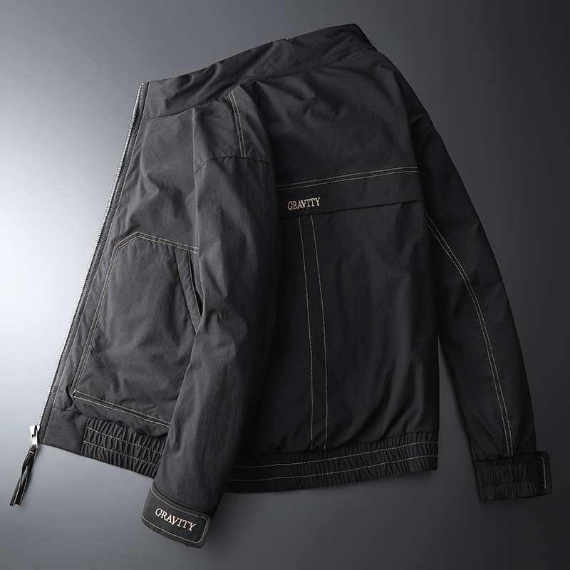 古鼎原创 青年帅气羽绒服男士2022新款立领短款冬季外套潮流男装