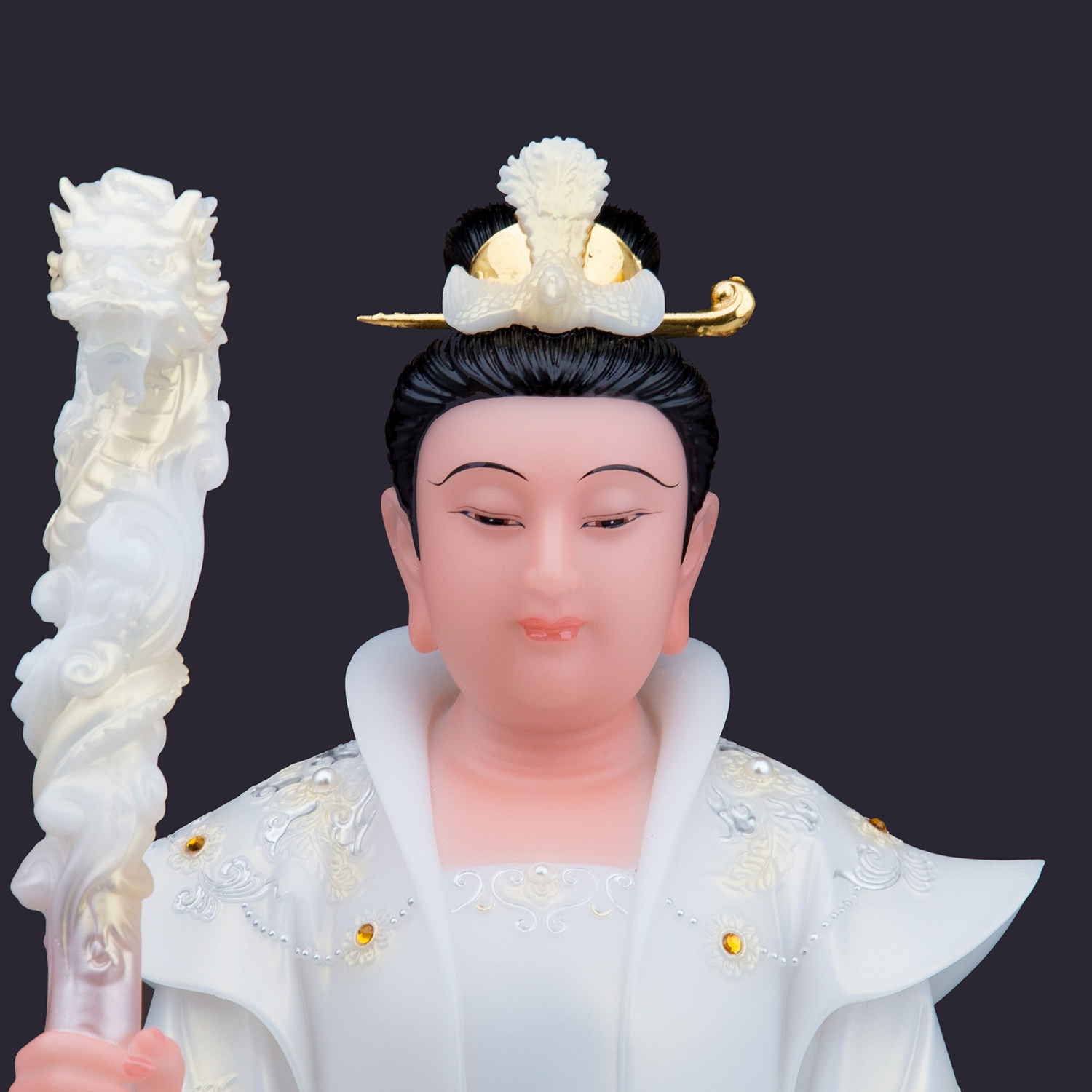 王母玉皇大帝娘娘佛像汉白玉镇宅家家居供奉摆件龙椅摆件