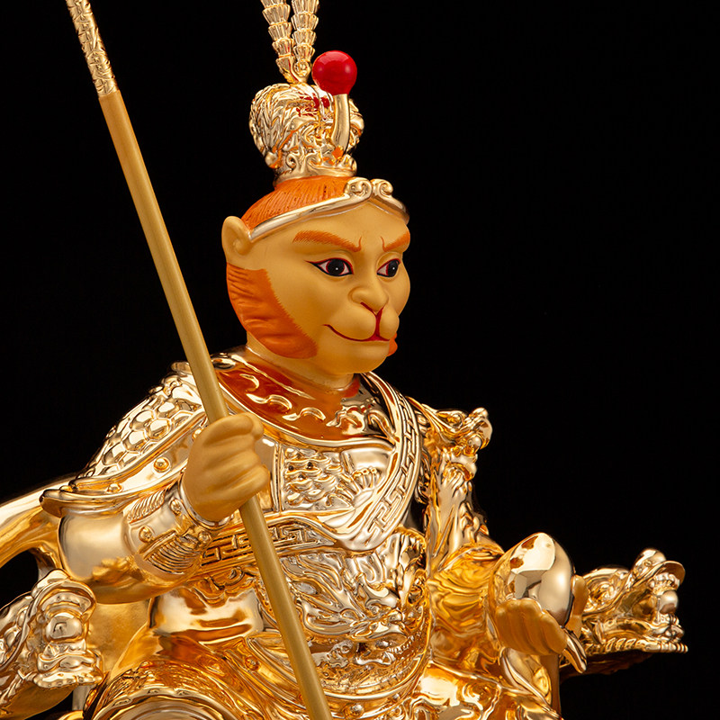 神像铜鎏齐天大圣孙悟空佛像战胜家用寺庙供奉纯铜装饰摆件