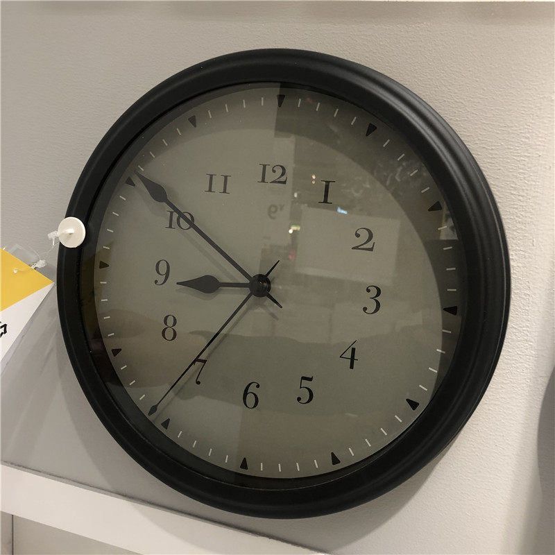 ikea宜家维斯康挂钟壁钟静音石芯挂表直径厘米挂钟
