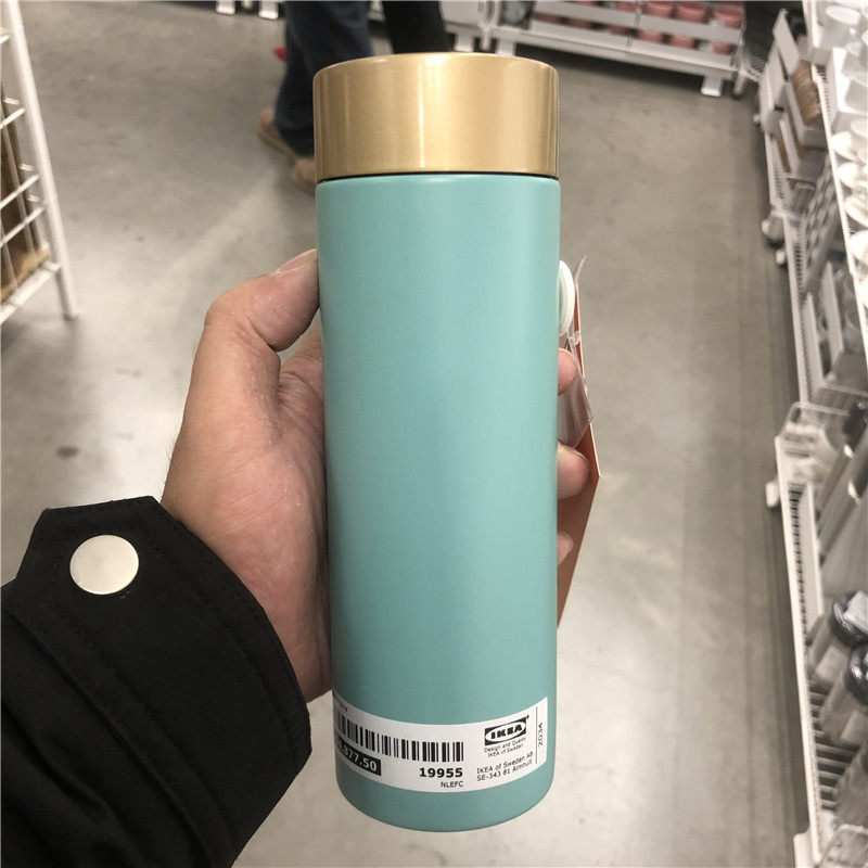 ikea宜家索格格林塔保温杯便携式保温瓶热水瓶水杯茶杯保温杯