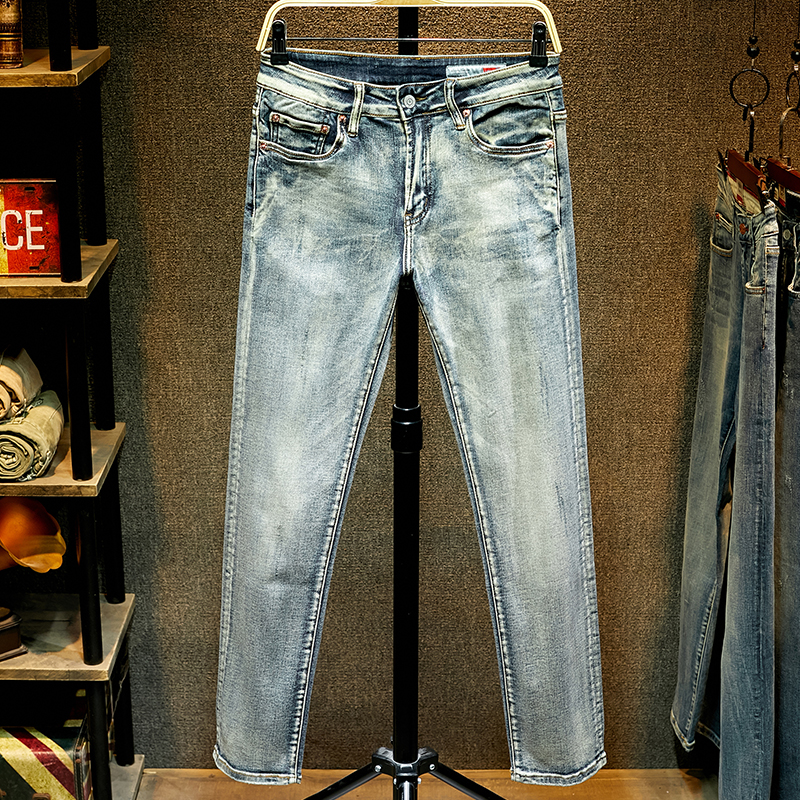 秋冬新款levis李维斯牛仔裤男复古小脚弹力修身直筒511赤耳潮长裤