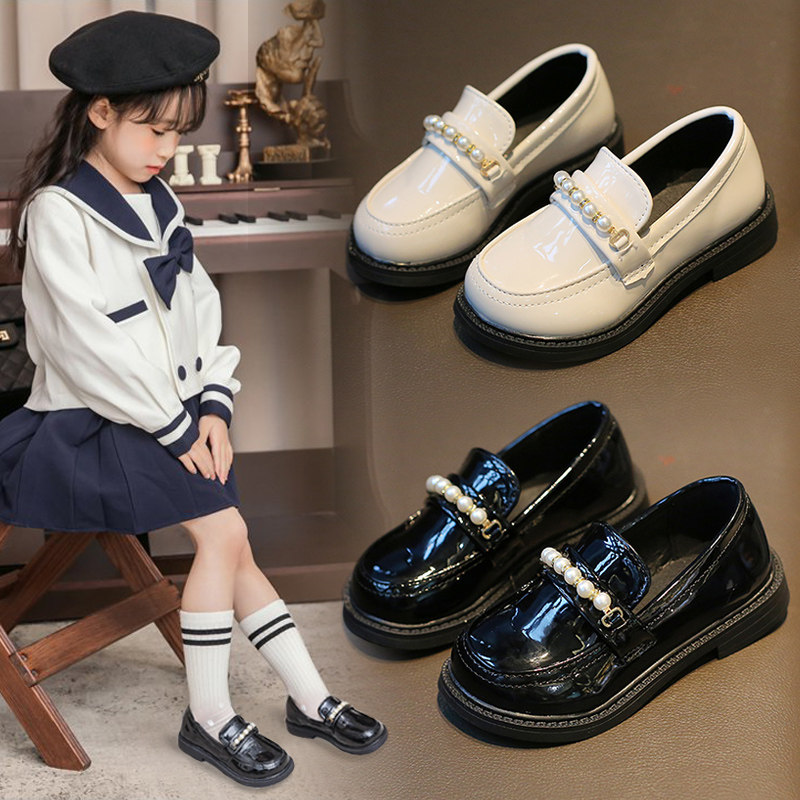 女童皮鞋春秋儿童英伦学院风单鞋夏女宝宝小学生皮鞋