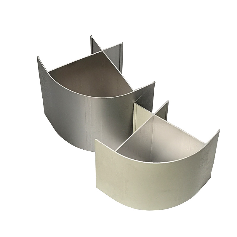 净化铝型材圆柱转角车间配件圆弧燕尾铝材阳角铝材