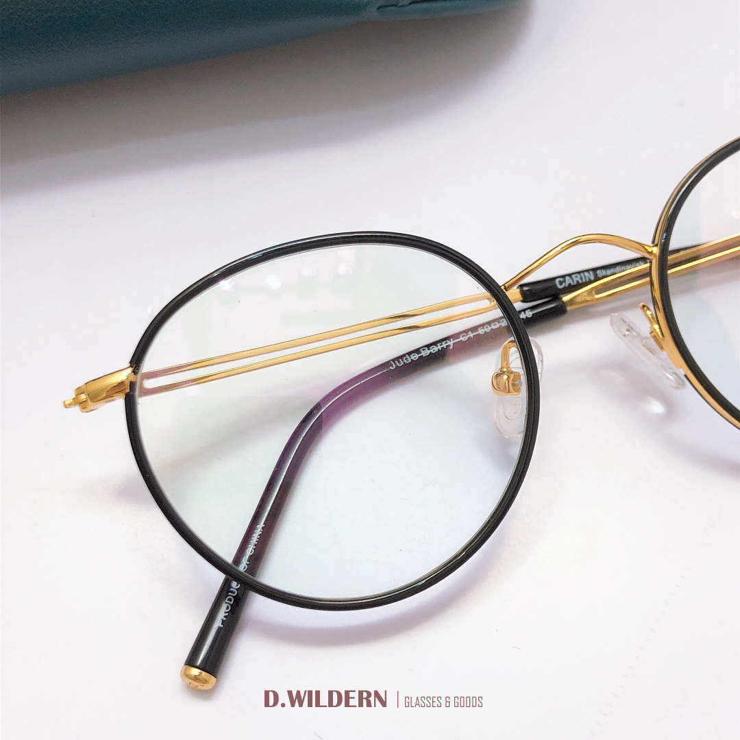 carin卡琳judebarry圆框眼镜架超轻复古文艺金边眼镜架