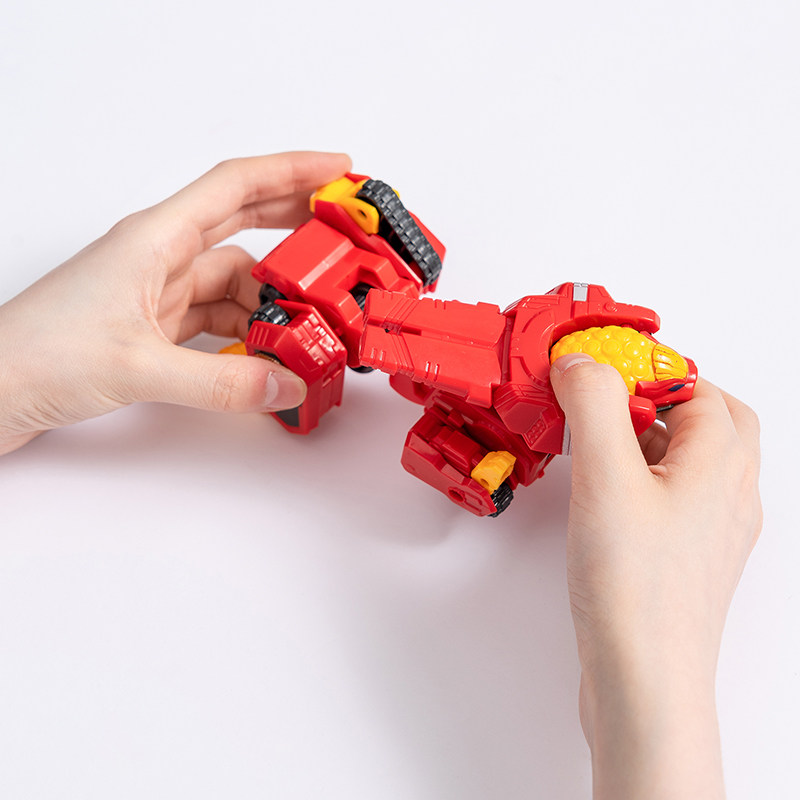 miniso名创优品神兽金刚四变形玩具儿童变形机器人男孩益智玩具