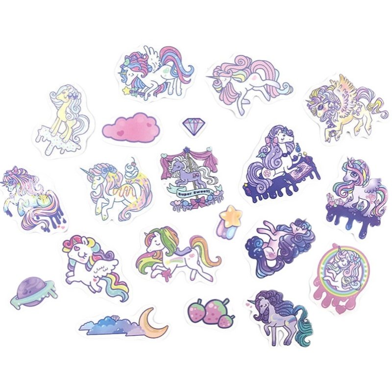 独角兽手账梦幻贴纸少女ins贴画手帐手机壳水杯贴纸