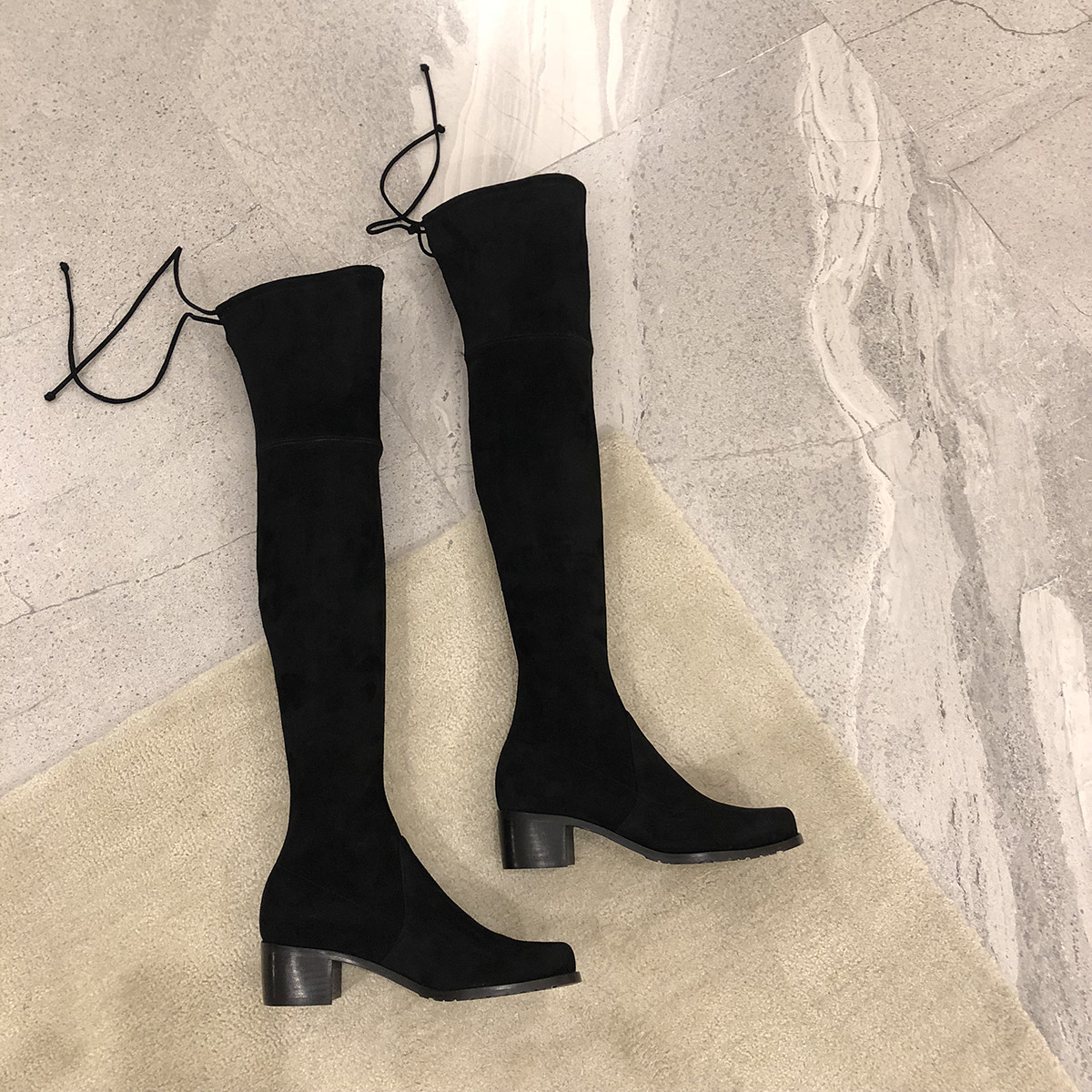 过膝swsw5050小个子长靴网红瘦瘦靴长筒袜靴子时装靴