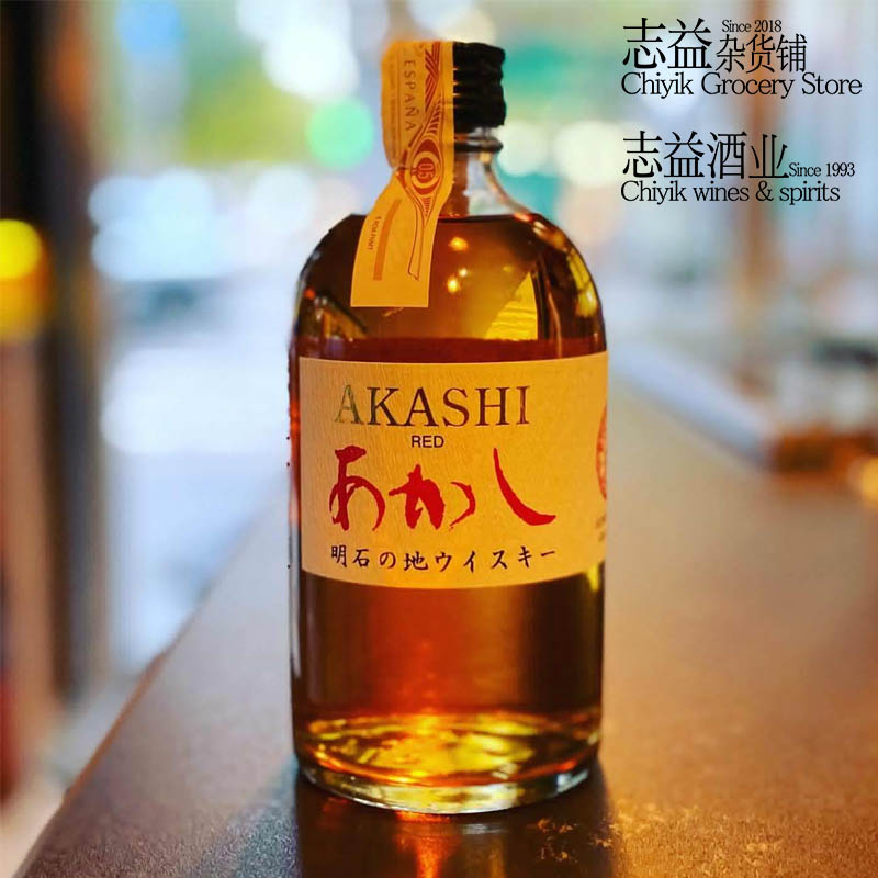 威士忌明石日本akashired红牌标威红标500ml威士忌