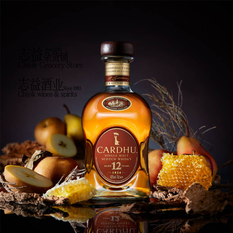 黑石石卡12年单一麦芽苏格兰威士忌cardhu纯麦洋酒