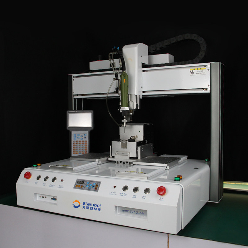 自动螺丝机深圳吸附式双平台螺丝机器人螺丝机