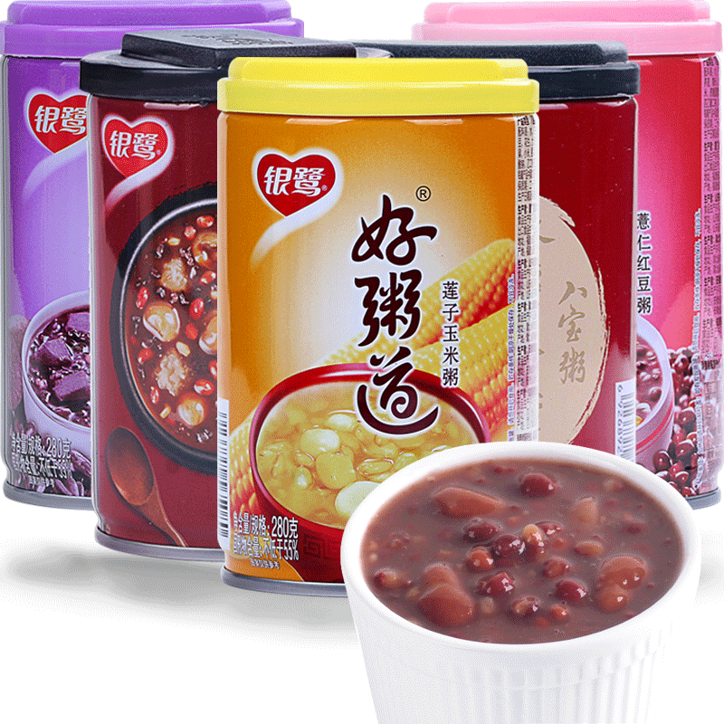 八宝粥好粥道280g*12罐装黑米红豆燕麦紫薯口味混装整箱新货