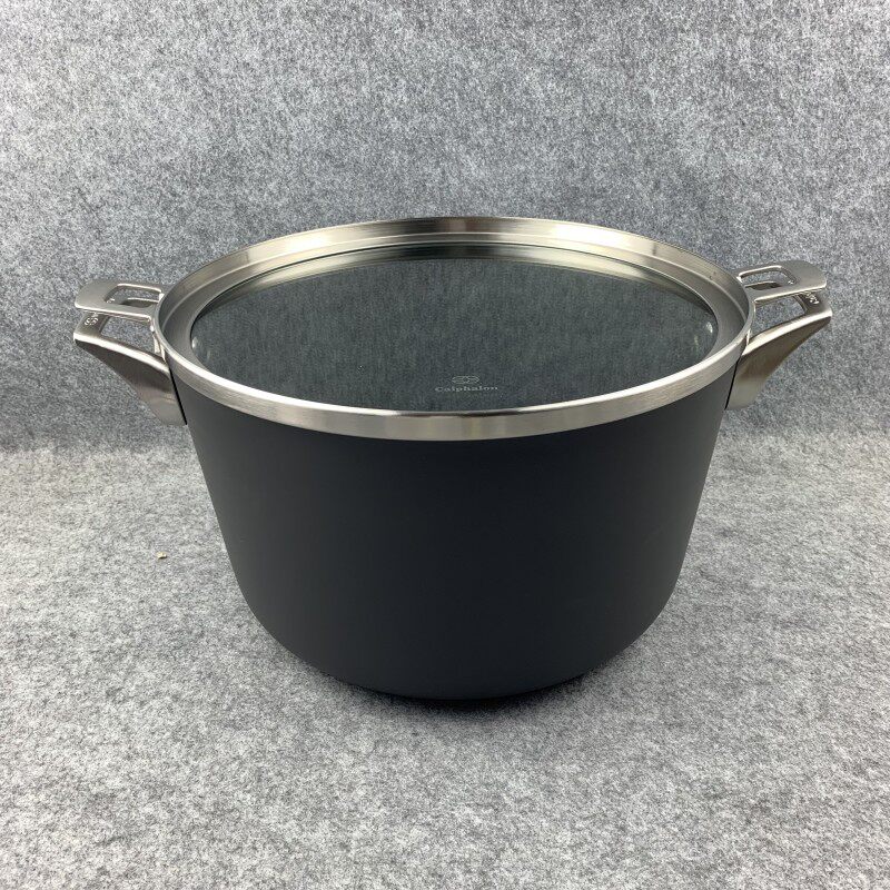 美国大牌calphalon不粘汤锅硬质氧化铝节省空间叠叠锅汤锅