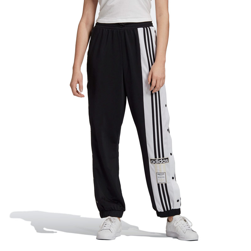 adidas迪达斯三叶草复古三条条纹女排扣裤运动长裤gj8277运动长裤