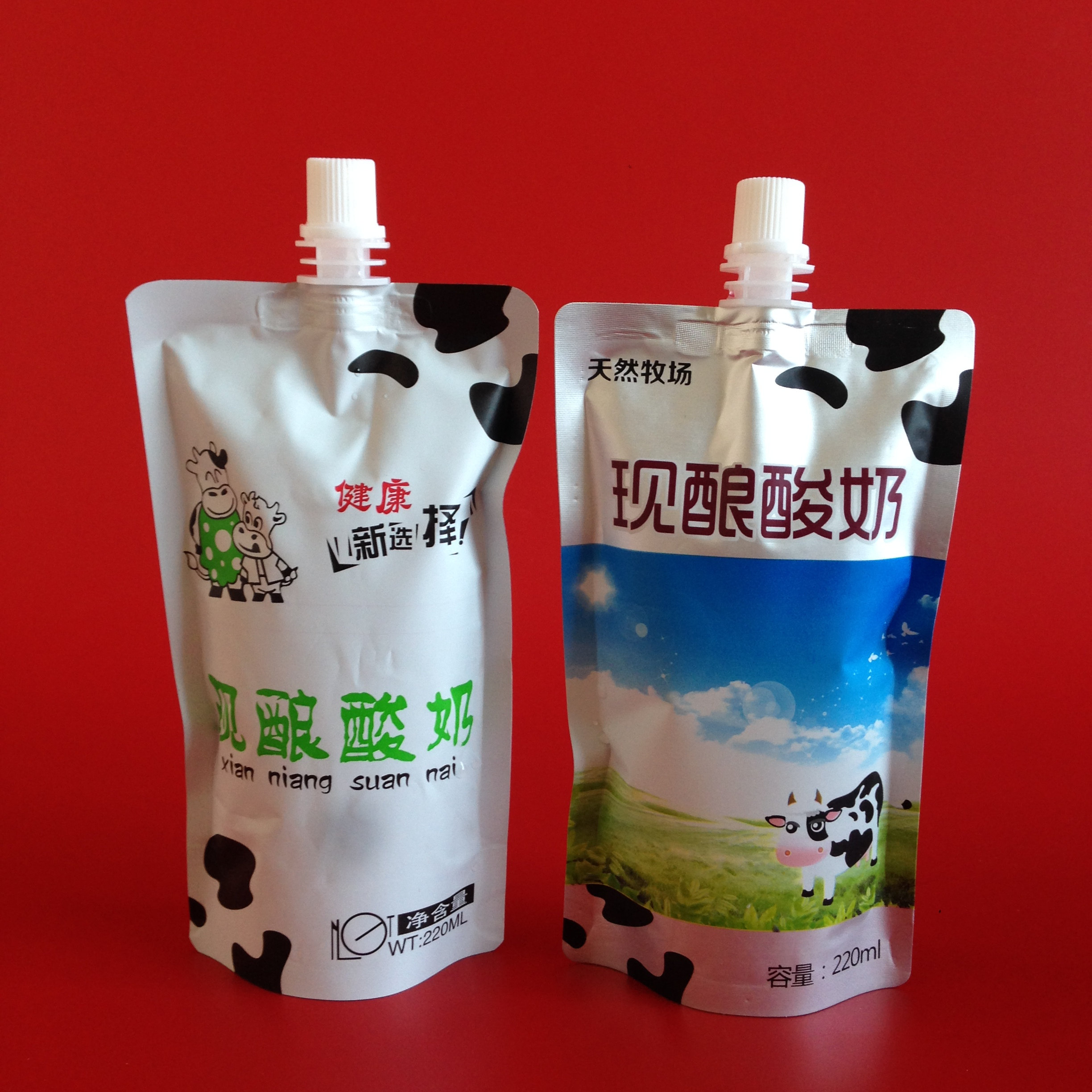 酸奶200ml自立手工袋吸嘴袋包装包装袋袋子现酿保鲜袋