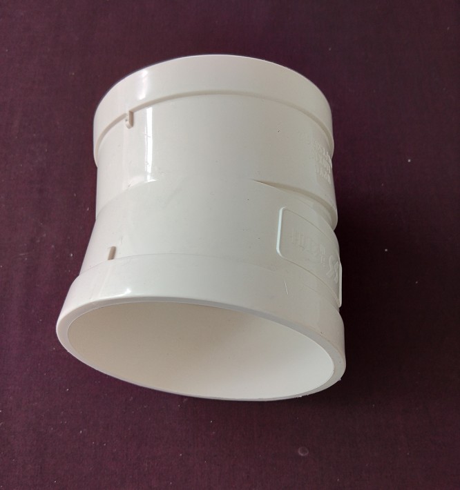 pvc排水直弯管下水管管件排水系列配件15度25度30度弯头国标110