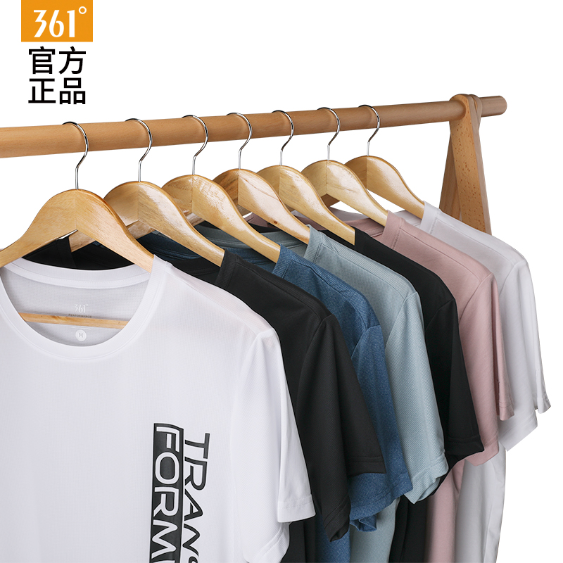 361 Sports T-shirt Men's 2020 Summer Official Website Quick Drying Clothes Basketball T-shirt Thin Breathable Fitness Clothes Running Short Sleeves