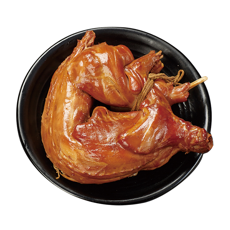 中华老字号柴沟堡手原味椒麻熏兔全兔熟食即食卤肉类