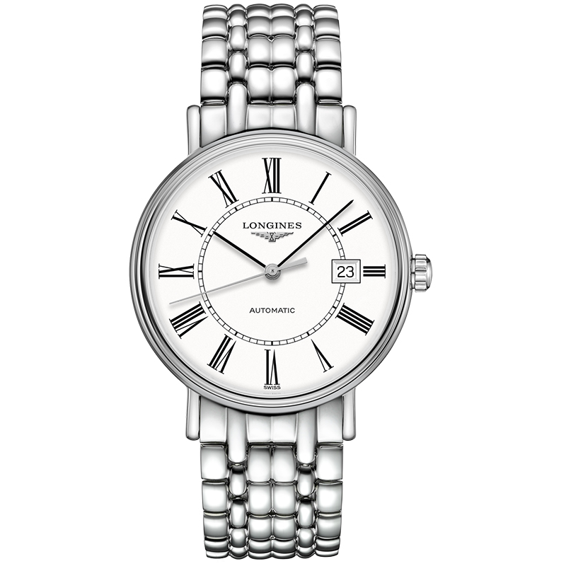 瑞士浪琴名表瑰丽系列简约大三三针自动自动机瑞士腕表