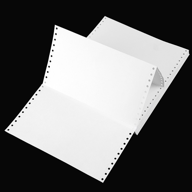 凭证针式打印纸针孔连打80克单层会计财务记账打印纸