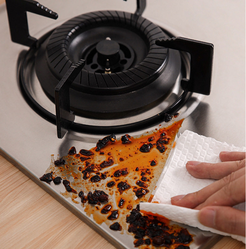 湿巾油烟机灶台专用卫生一次性油污清洁纸巾50片厨房纸巾