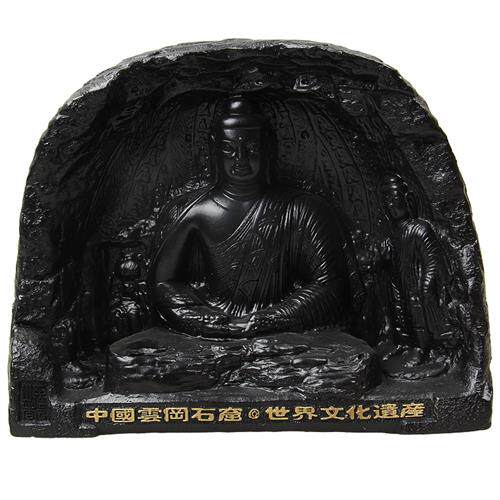 山西促品大同煤雕民间炭雕工艺品礼品煤精煤炭摩托车遮阳伞