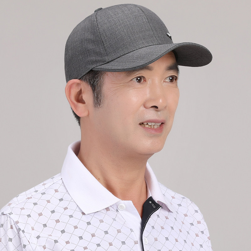 帽子男士春秋秋季中老年人防晒棒球帽户外休闲爸爸帽子