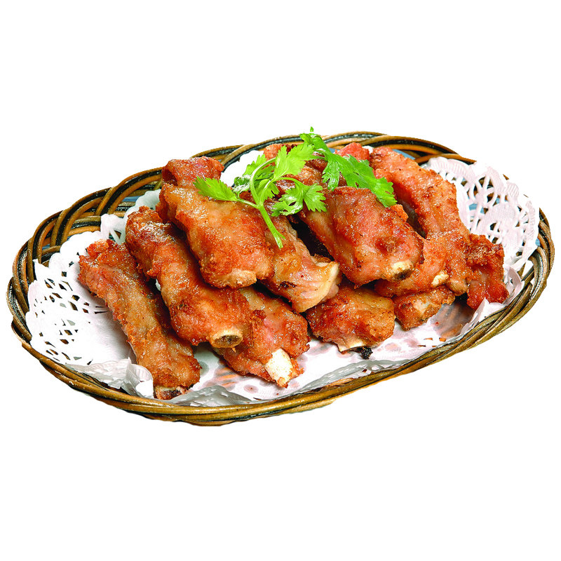 港宏汇脆皮蒜香排骨半成品红烧油炸酒店餐厅食材500g广东10包包邮